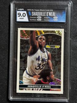 1993-94 Topps Black Gold Shaquille Oneal Hga 9 Mint Orlando Magic Hof🔥🔥🔥