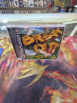 Break Out PS1 Sony Playstation 1 2000 Complete In Box CIB Atari Tested