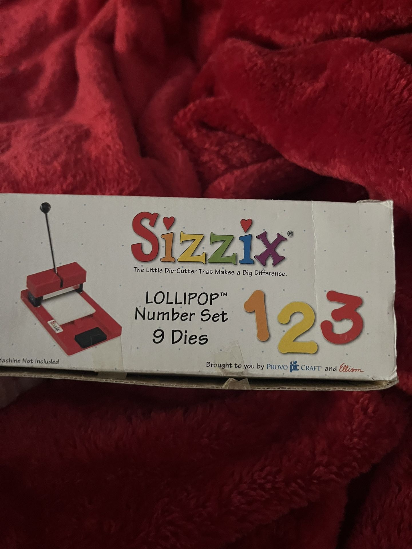 Sizzix Lollipop Number Set 9 Dies