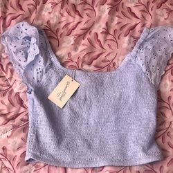 Blue Cropped Top 
