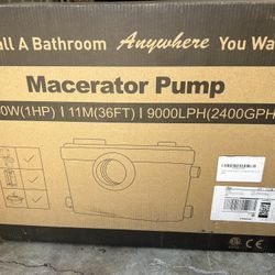 Macerator Pump. / Flush Up Pump 
