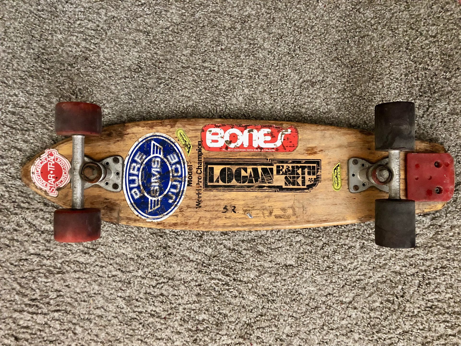 Vintage Logan Earth Ski Skateboard