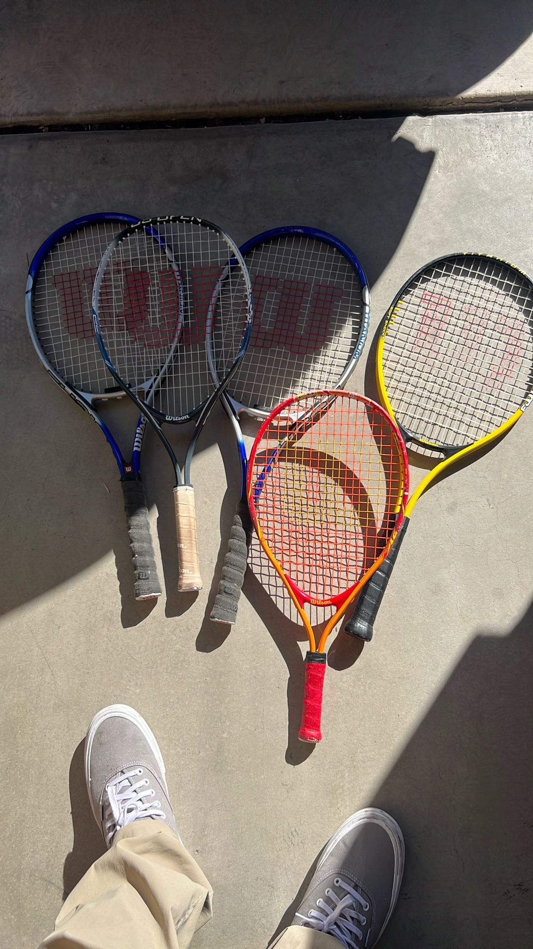 5 Wilson Tennis Rackets