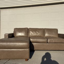 Room & Board Leather Sectional