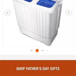 7 cu. ft. Portable Top Load Washer and Dryer with Twin Tub, Semi-Automatic, 20 lbs. Capacity and 300W Wash Power, White