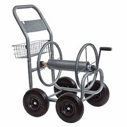 Project Source Steel 250-ft Cart Hose Reel