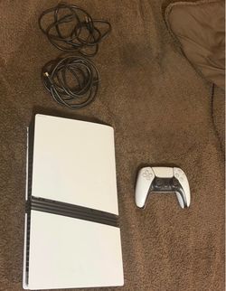PlayStation 5 Slim Console with Controller and Cables