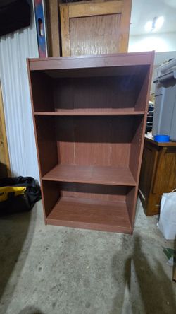 3-Shelf Bookcase in Cherry Finish