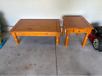 Matching coffee and side table