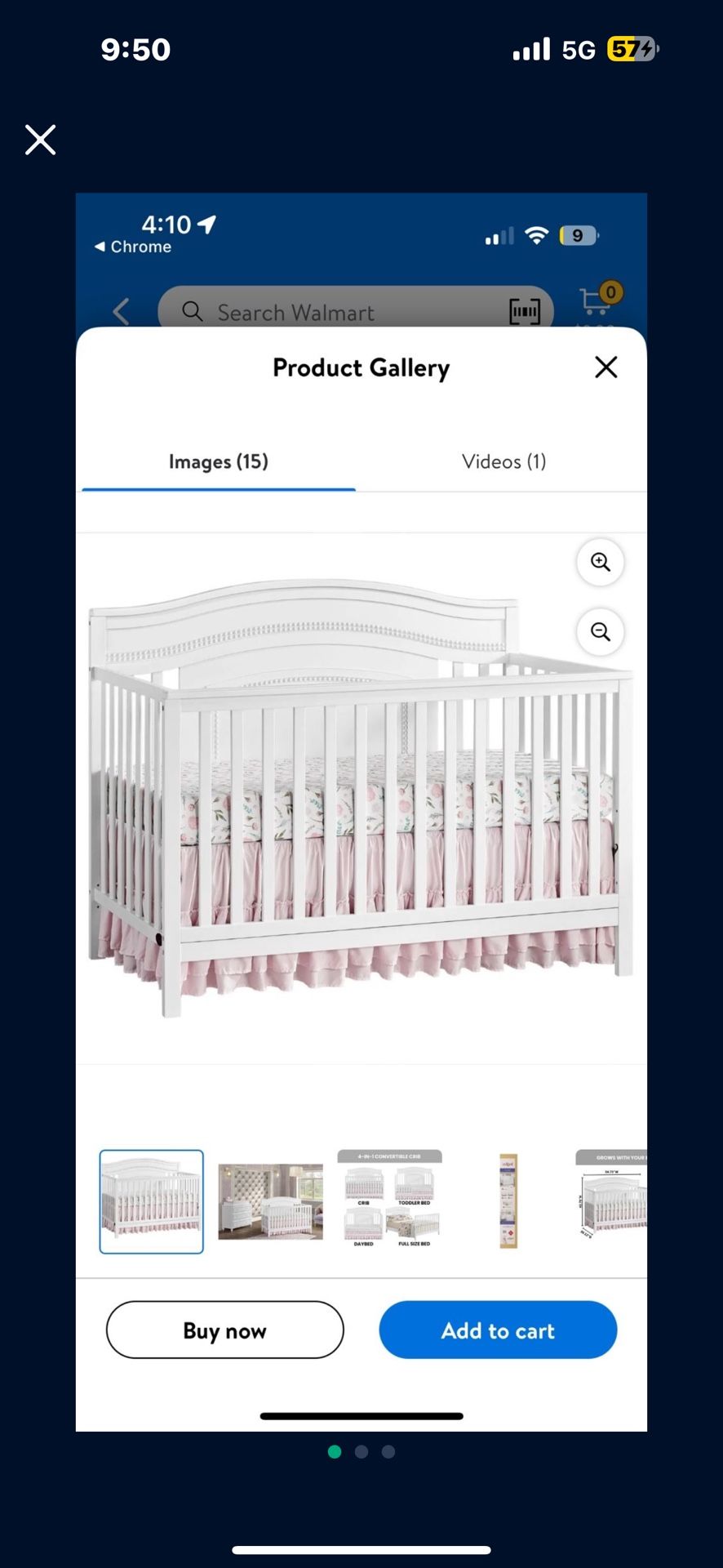 Crib and Changing table