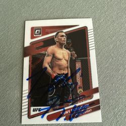 2022 Optic Donruss Signature Series Tony Ferguson No. SS-TFG B-1 Autograph Card!