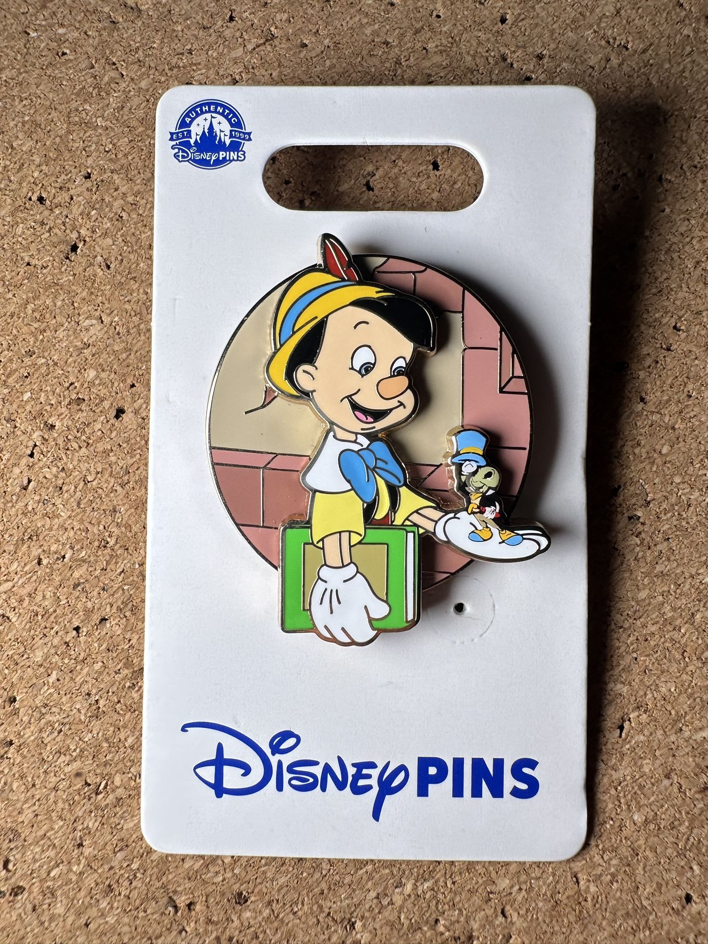 Disney 2023 Pinocchio & Jiminy Cricket OE pin