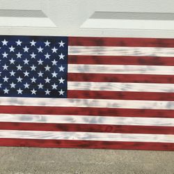Rustic American Flag