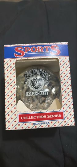 Vintage Los Angeles Raiders Glass Ornament - Sports Collectors Series