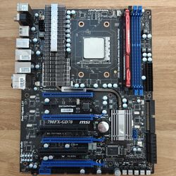 MSI 790FX-GD70 Motherboard AMD Athlon X3 4GB DDR3 For PC Desktop Computer Gaming Retro