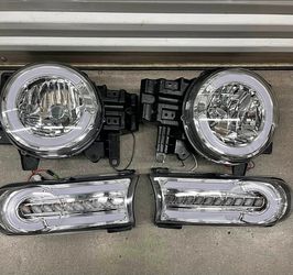 07-14 FJ Cruiser LED Sequential Headlights Faros Calaveras Micas Luces Lamps