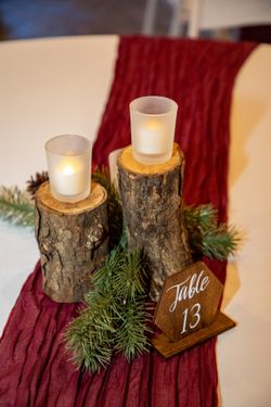 Elegant Winter Wedding Centerpieces