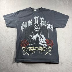 Guns N’ Roses Los Angeles Skeleton Skull Praying Y2K T Shirt #5A