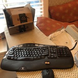 Logitech, Wireless Mouse, And Keyboard