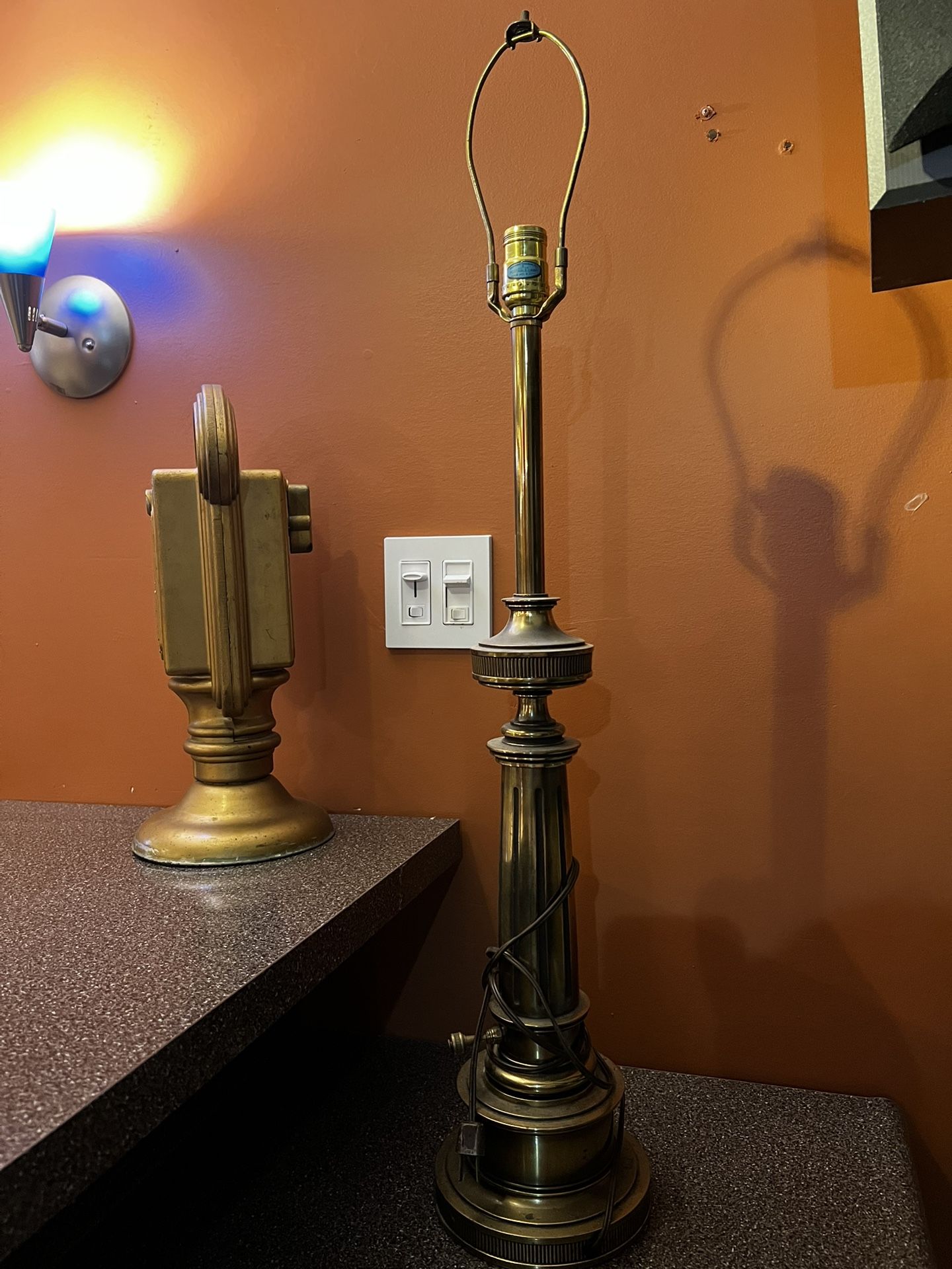 Stiffel Mid Century Modern Brass Table Lamp