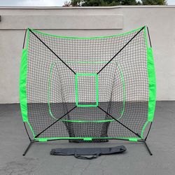 (New) $55 Baseball, Softball 7x7 FT Practice Net with Strike Zone and Portable Carry Bag
