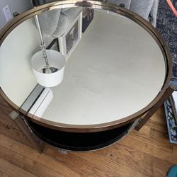 Round Mirror Coffee Table