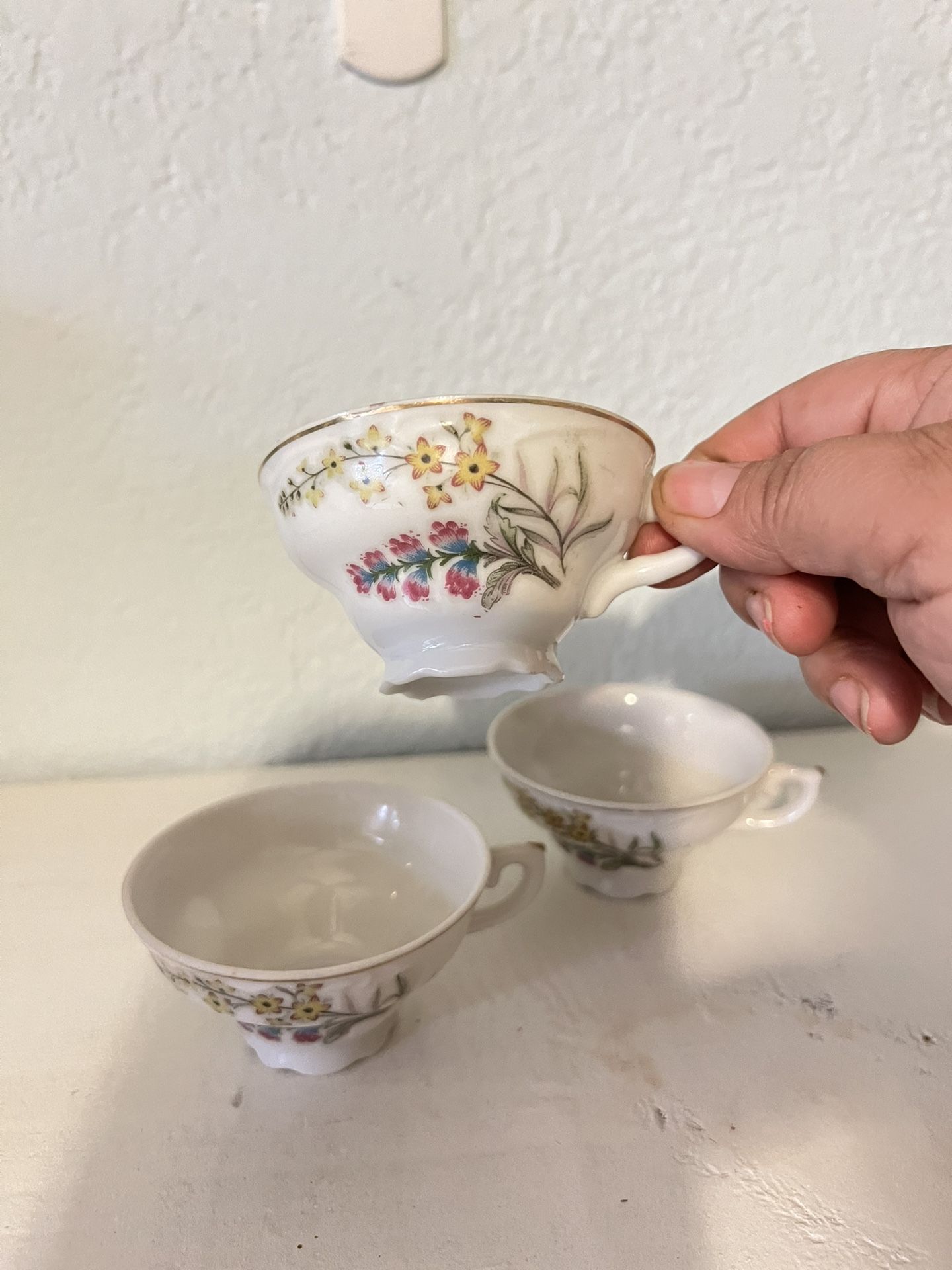  Vintage Porcelain  Tea  3 pieces 