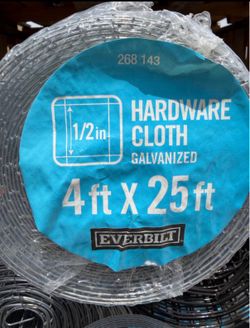 Everbilt 1/2 in. x 4 ft. x 25 ft. 19-Gauge Steel Hardware Cloth $60 each