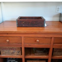 Vintage Coca Cola Crate Black Print 