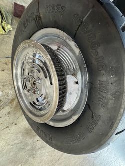 Harley-Davidson OEM 16” Rear Cast Wheel w/ Pulley & Kenda Tire