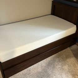 IKEA Twin Bed Frame and Mattress