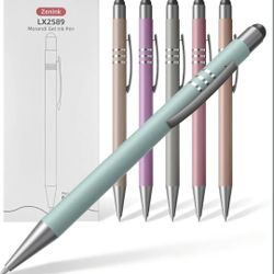 Morandi Retractable Gel Ink Pens, 6 Pack Aesthetic Colored Gel Pens, 0.5mm Fine Point Quick Dry Smooth Writing