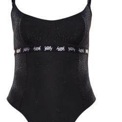 Yitty Women's Size L Black Spotlight Shaping Demi Cup Thong Bodysuit NWT