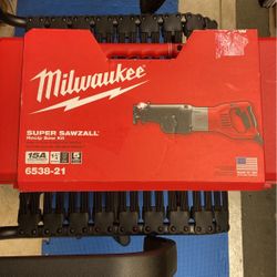 Milwaukee 15 Amp 1-1/4 in. Stroke Orbital SUPER SAWZALL Reciprocating Saw with Hard Case New Tool 6538-21
