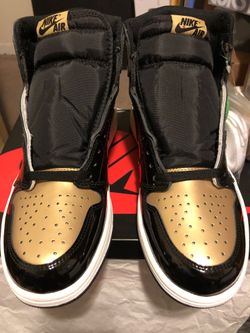 Air Jordan 1 Retro High OG NRG Gold Toe size 9.5