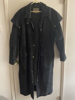Leather Duster Jacket -Large