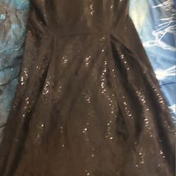 Black Sparkly Sequin Dress Size Large