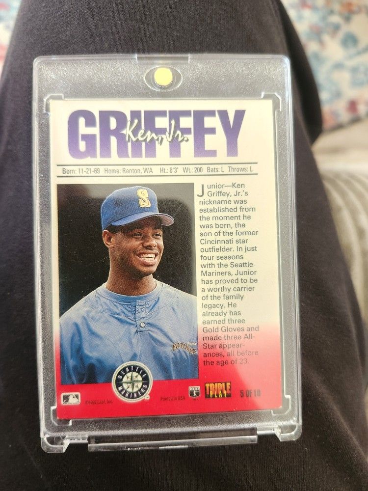 rare ken griffey jr cards Jr. Card At Auction for First Time in 20 Years What the iconic 1989 Ken