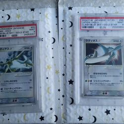 Pokemon Graded Cards PSA 9 Gold Star Latias and Latios