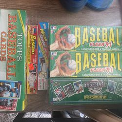Lot Of Unopened Boxes Baseball Cards