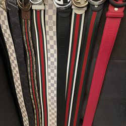 Gucci & LV Men’s Belts Sizes 30-36 Inch Waist