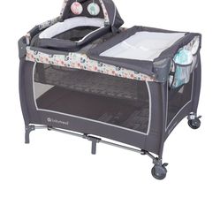 Baby Trend Lil Snooze Deluxe II Nursery Center Playard - Forest Party Gray