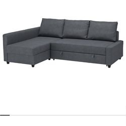 FRIHETEN Sleeper sectional Sofa ,3 seat w/storage