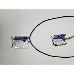 Attack On Titan Necklace And Keychain