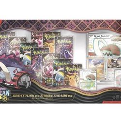 Pokemon Trading Card Games Great Tusk Iron Threads Ex Premium Collection