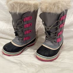 Girls Sorel Snow Boots Size 1