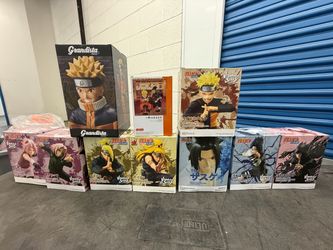 Naruto Figure Lot – 14 Pieces – Banpresto Vibration Stars, Grandista & More