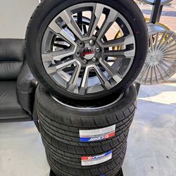 22” GMC Style Wheels fits Chevy gmc Escalade With tires 285-45-22 financing available