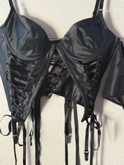 90’s Vintage Black Bostier Corset