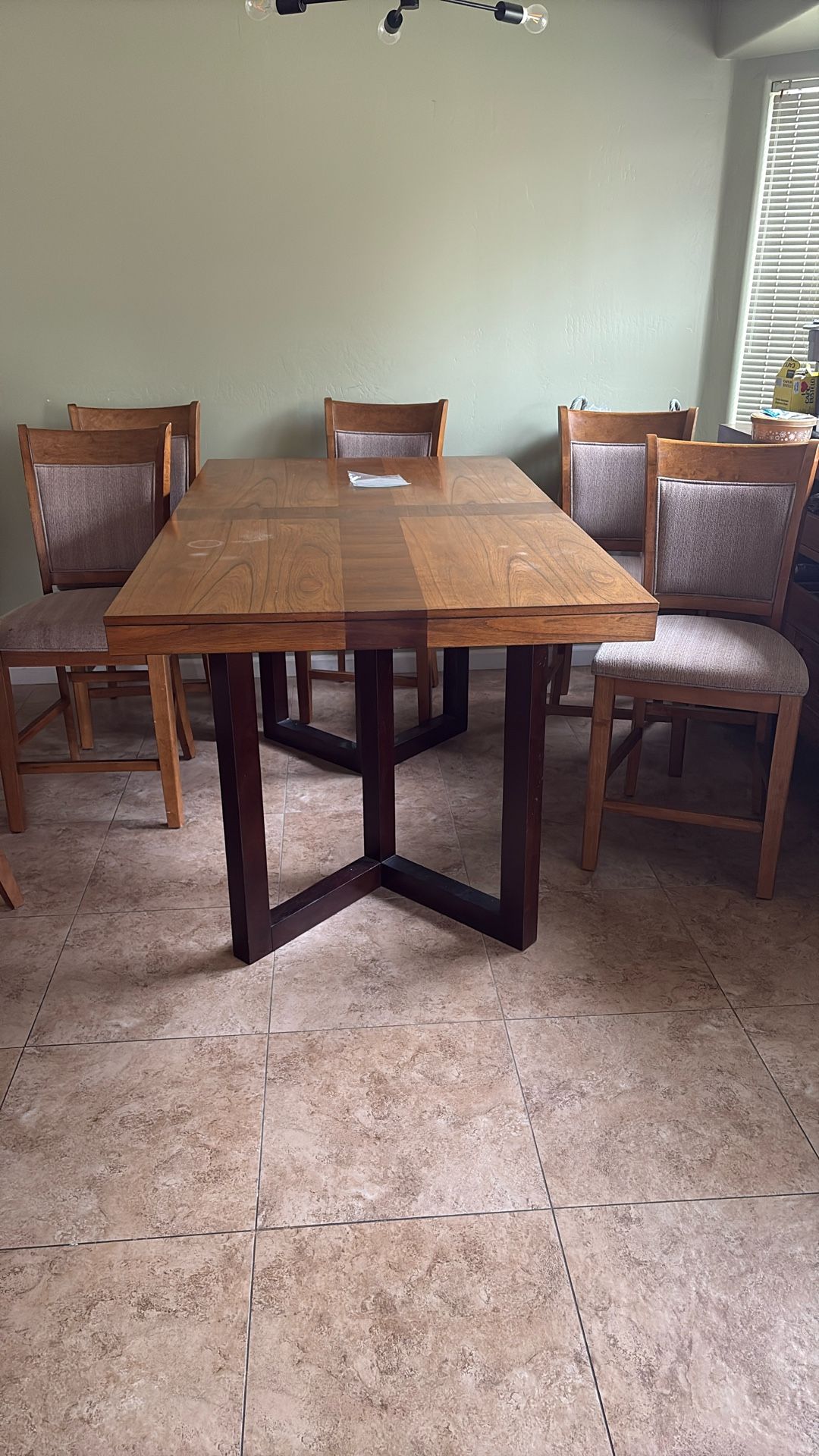 High Top Table & 6 Chairs